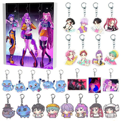 New Kpop Demon Hunters 24-Day Advent Calendar — Rumi, Mira, Zoey & Tiger Christmas Countdown Gift