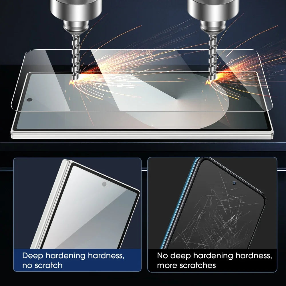 Tempered Glass Screen Protector for Samsung Galaxy Z Fold 6/5/4/3 – Anti-Scratch Protective Film Cover