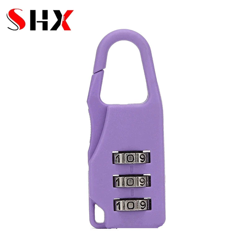 Mini Plastic Combination Lock – Dial Digits Code Password Padlock, Travel & Luggage Security, Gym Safety Lock