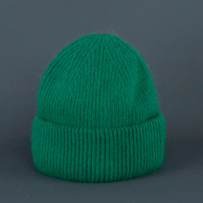 2024 Rabbit Fur Beanie – Soft Fluffy Winter Hat for Women, Angora Knitted Skullies, Warm Bonnet Knit Cap