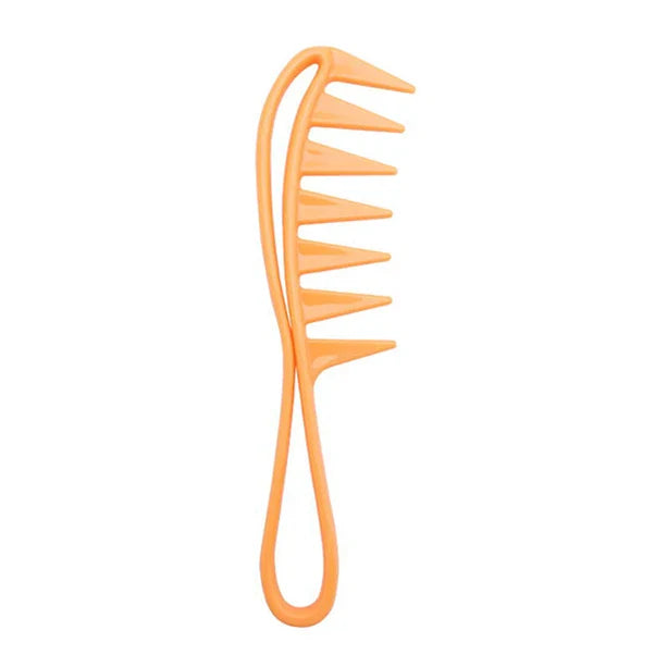 Wide Tooth Shark Plastic Comb for Men - Barber Styling & Hairdressing Tool, Ideal for Clipping, Curling, and Scalp Massage
