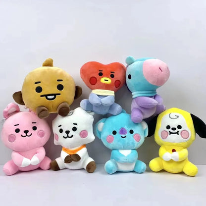 BTed 21 Plush Toys – Kawaii Mini Anime Keychain Pendant, Soft Stuffed Animal Doll Gift for Kids (12–22cm)