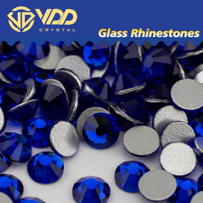 VDD SS4–SS30 Glass Crystal Rhinestones – High Quality Flatback Glitter Strass Stones for Nail Art, DIY Crafts & Decoration