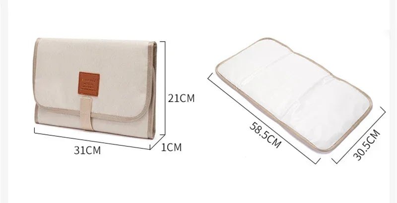 Waterproof Baby Diaper Changing Mat – Portable Foldable Play Mat, Washable Compact Travel Nappy Mat