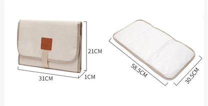 Waterproof Baby Diaper Changing Mat – Portable Foldable Play Mat, Washable Compact Travel Nappy Mat