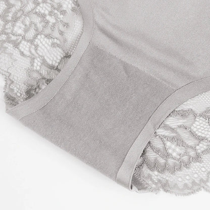 TrowBridge 3PCS Women’s Lace Panties Set — Sexy Silk Satin Underwear, Soft Cozy Big-Size Lingerie Briefs