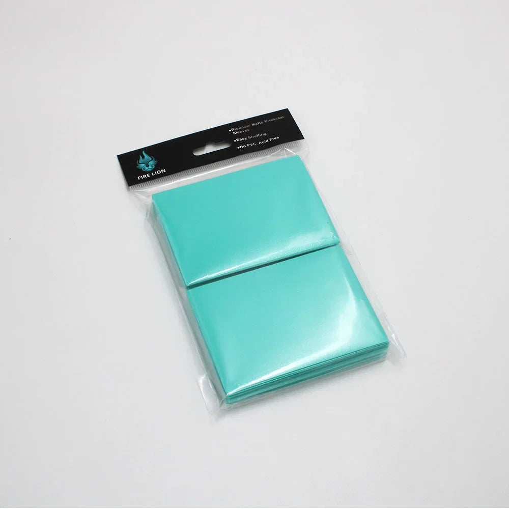 100PCS Matte Colorful Card Sleeves - 66x91mm TCG Trading Card Protectors for Tarot, Board Games & PKM Cards