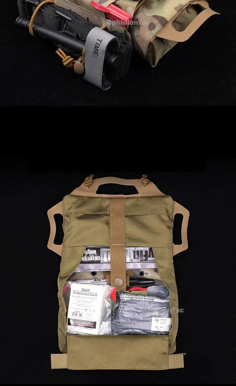 OphidianTac Outdoor First Aid Bag – Rapid Deployment Medium IFAK MOLLE Medical Pouch for Hunting Vest Accessories