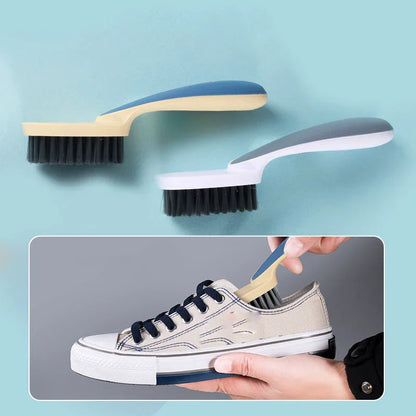 3 Side Cleaning Shoe Brush - S Shape Plastic Shoe Cleaner for Suede, Snow Boot, and Leather Shoes