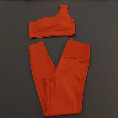 2PCS Women’s Seamless Yoga & Fitness Set – Sports Bra with Leggings & Gym Shorts Workout Outfit