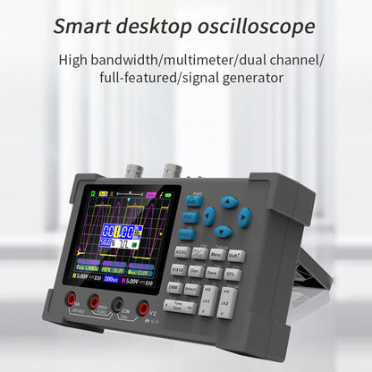 3-in-1 Digital Oscilloscope - Handheld Multimeter Signal Generator, Dual Channel 120MHz Bandwidth, 250MSa/s Sampling Rate   2/2