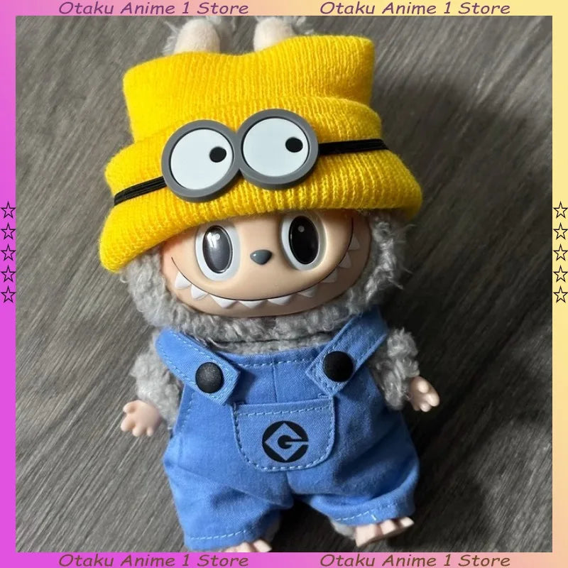 Cartoon Labubu Cute Minions Wukong DIY Outfit – Mini Vinyl Doll Clothing Set & Kawaii Accessories Gift