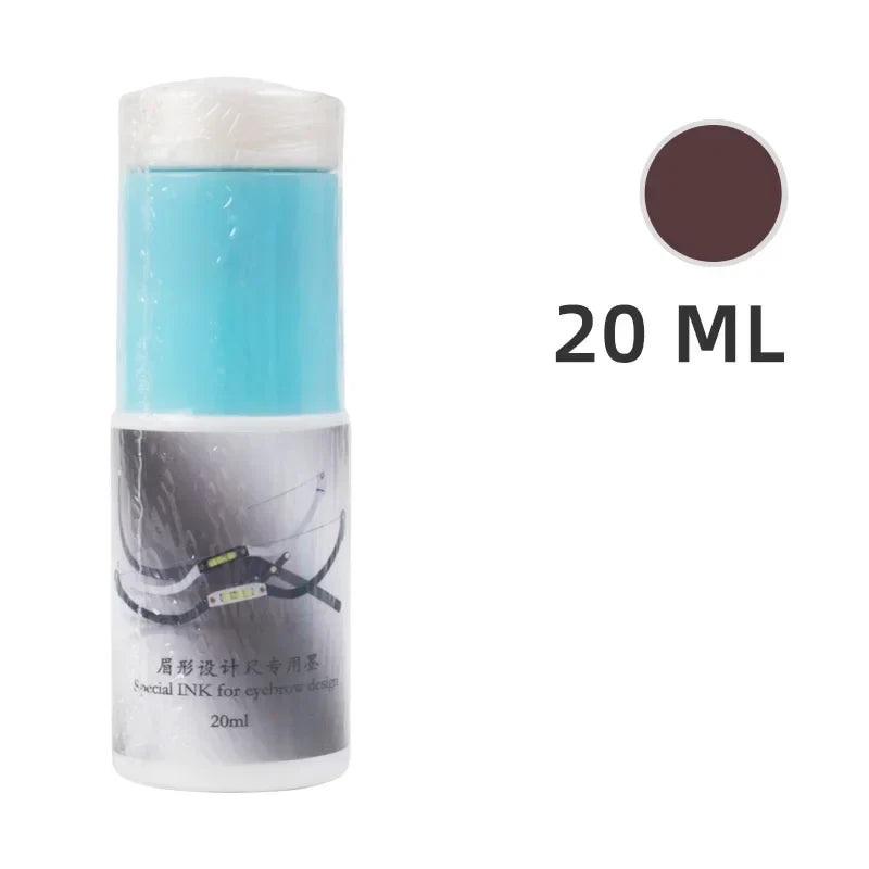 Pre-Inked Eyebrow Ruler & Brow Measuring String — Microblading Permanent Makeup Bow & Arrow Line Tattoo Guide