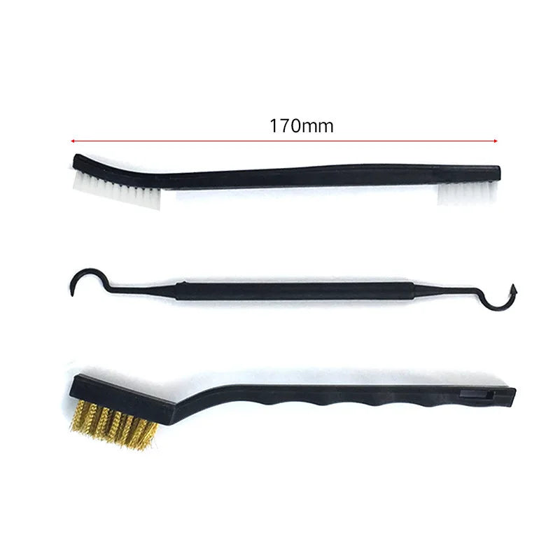 ALLSOME Double-End Steel Wire Brush & Nylon Pick Set: Universal Gun Cleaning Kit - Tactical Rifle Cleaning Tool for Hunting Enthusiasts