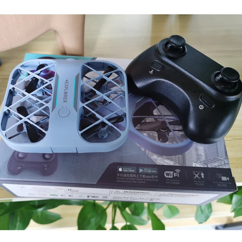 JJRC H107 8K Drone with 4K HD Camera - WiFi FPV Remote Control Helicopter, Pocket Quadcopter, Ideal Christmas Gift for Boys