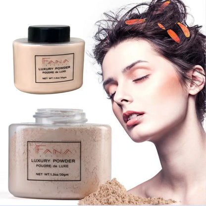 4 Colors Luxury Banana Setting Powder – Long-Lasting, Waterproof & Oil-Control Face Powder