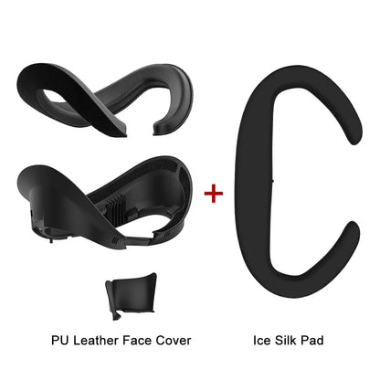 PU Leather Eye Mask Cover for PICO 4/4 Pro/Ultra – AMVR VR Headset Face Cushion Protector   1/2