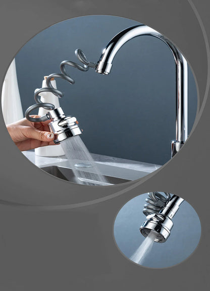 3-Mode Rotating Sink Faucet – 360° Water-Saving Filter Extension for Kitchen