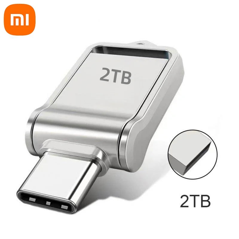 Xiaomi 2TB Metal USB 3.2 Flash Drive — High-Speed Type-C Dual-Use Memory Stick for Mobile & PC