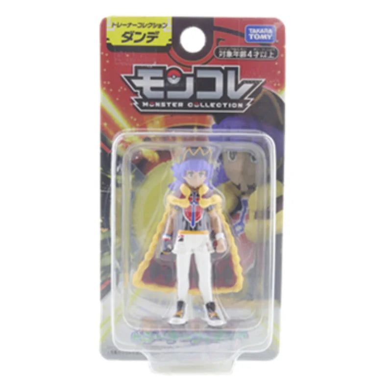 TOMY Pokémon Trainer Anime Figure Collection – Ash Ketchum, Leon, Cynthia & Steven Stone Kids Gift Toy