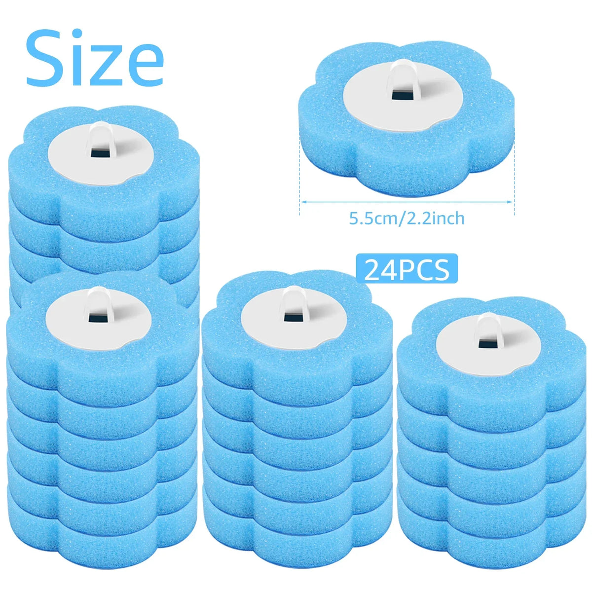 18/36pcs Toilet Brush Set – Long Handle Bathroom Cleaning Brush with Disposable Replacement Heads for Home WC Accessories