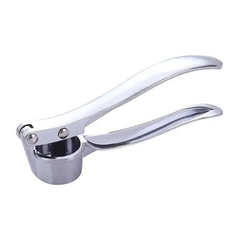 Multifunctional Garlic Press with Anti-Skid Handle, Zinc Alloy Manual Crusher for Kitchen Use