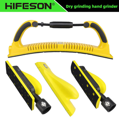 Dry Grinding Hand Push Board Car Putty Ash Hand Planer: Rectangular Vacuum Arc Sandpaper Grinding Ash Board Body Repair Tool