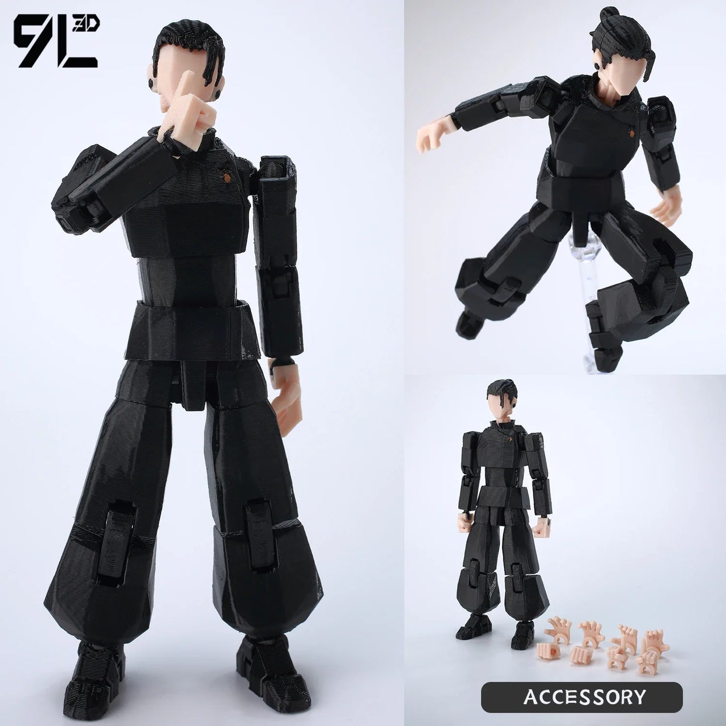 9L3D Printed Anime Action Figures — Jujutsu Kaisen Sukuna, Yuji, Yuta, Satoru Gojo Movable Mannequin Toys