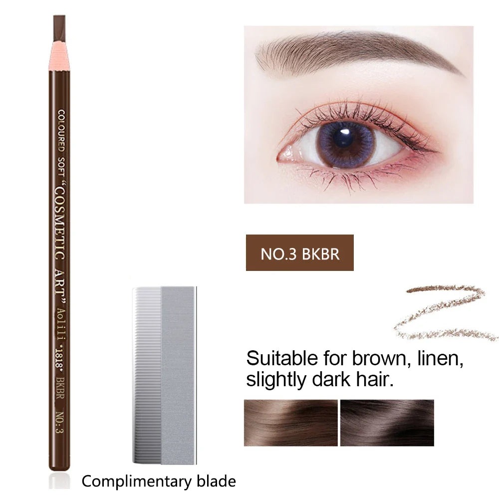 Waterproof Eyebrow Pencil – Long-Lasting Brow Enhancer for Professional Makeup, Brow Lift & Feathered Eyebrows