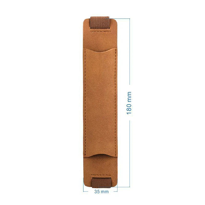 Adjustable Elastic Band Pen Holder - PU Leather Pen Sleeve Pouch, Detachable, Fits Notebook - Elastic Notebook Pen Holder
