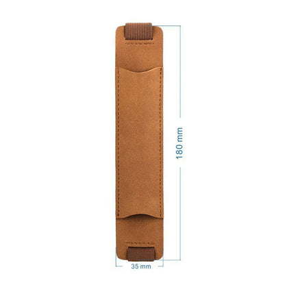 Adjustable Elastic Band Pen Holder - PU Leather Pen Sleeve Pouch, Detachable, Fits Notebook - Elastic Notebook Pen Holder