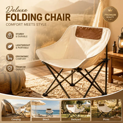 Ultra-Light Portable Folding Camping Chair – Compact Outdoor Fishing, Hiking, Picnic & Travel Seat with Comfortable Design