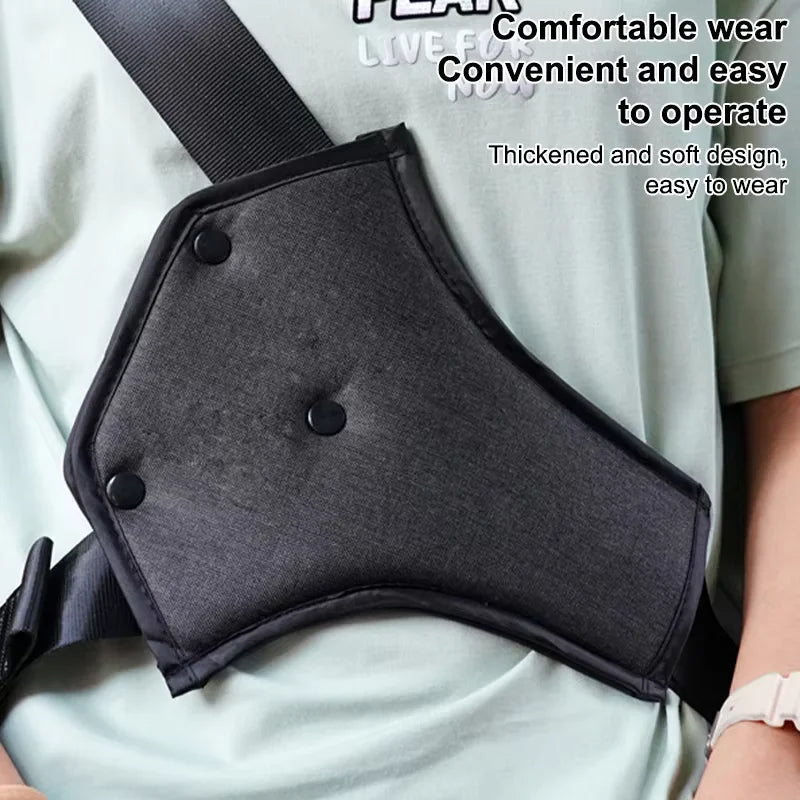 Car Kids Seat Belt Regulator & Protector — Adjustable Soft Cushion Seat Belt Cover for Comfort