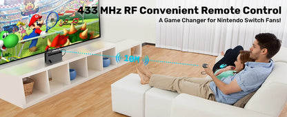Unitek Game Card Switcher for Nintendo Switch OLED — Multi-Game Card Reader with Wireless Remote Control Accessory