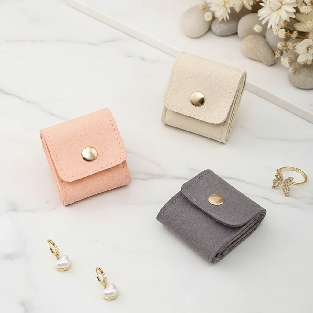 Fashion Velvet Jewelry Display & Storage Bag – Foldable Organizer for Rings, Necklaces & Earrings Travel Packing Case