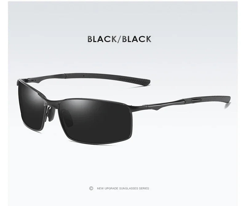 Aoron Polarized Sunglasses – UV400 Anti-Glare Metal Frame Driving Glasses for Men & Women