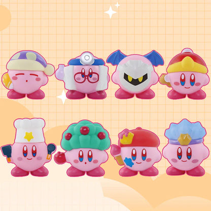 Star Kirby Action Figures — Cute PVC Toys with Cartoon Drawstring Storage Bag, Pocket-Sized Action Figures