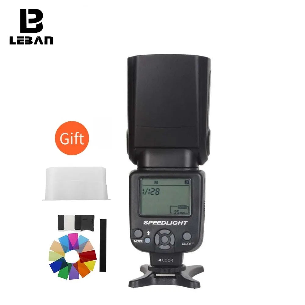 Triopo TR-950 Universal Camera Flash – Compatible with Canon, Nikon, Fujifilm, Olympus DSLR Models