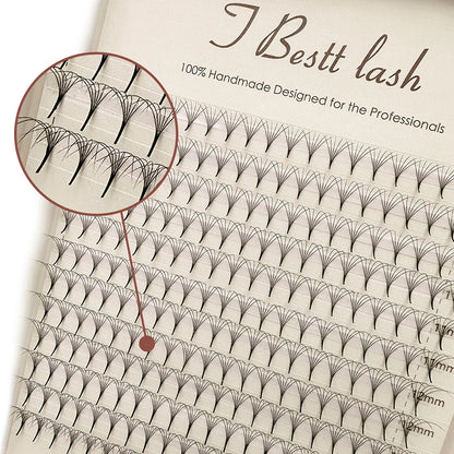TBestt 5D/6D/8D/10D Premade Volume Lash Fans – Soft Silk Eyelash Extensions
