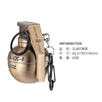 Grenade Model Cigar Lighter – Creative Metal Windproof Cigarette Lighter & Smoking Accessory