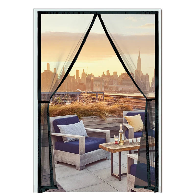 Magnetic Door Screen Mosquito Net Curtain, Custom Size Automatic Close Fly Insect Mesh for Kitchen & Living Room Indoor Use