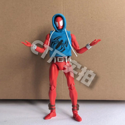 CT Toys Mafex 186 Scarlet Spider Action Figure – Amazing Spider-Man Comic Anime Model Gift Toy
