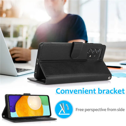 Samsung Galaxy A16–A15–A55–A14–A34–A54–A13–A33–A53–A73–A52–A72–A51 Case - Magnetic Flip Leather Wallet Cover with Card Slots