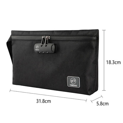 Travel Storage Bag with Password Lock – Waterproof Anti-Odor Safe Handbag for Files, Cards, and Smoking Pipe Storage
