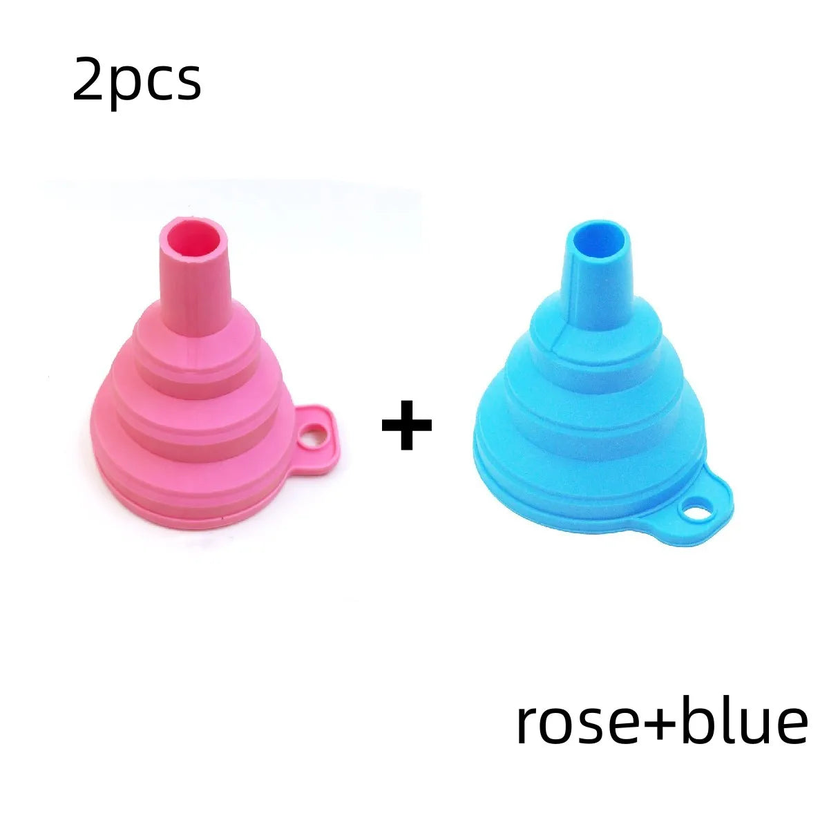 Mini Foldable Silicone Funnel - Collapsible Portable Funnel for Fuel, Oil, Beer & Kitchen Accessories