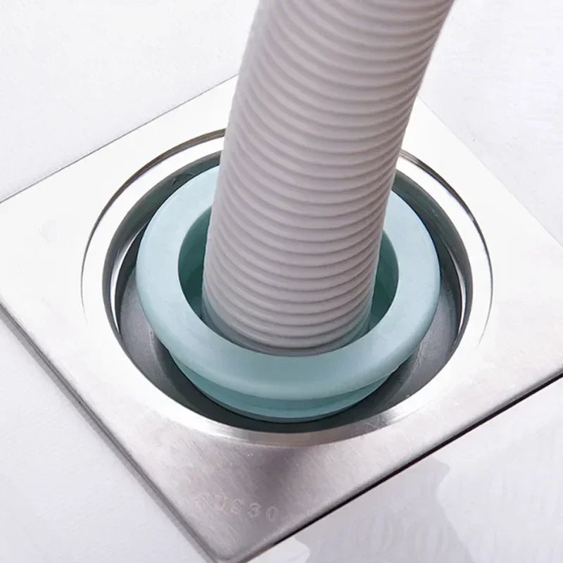2PCS Bathroom & Kitchen Floor Drain Seal – Anti-Odor Pipe Washer & Sealing Plug