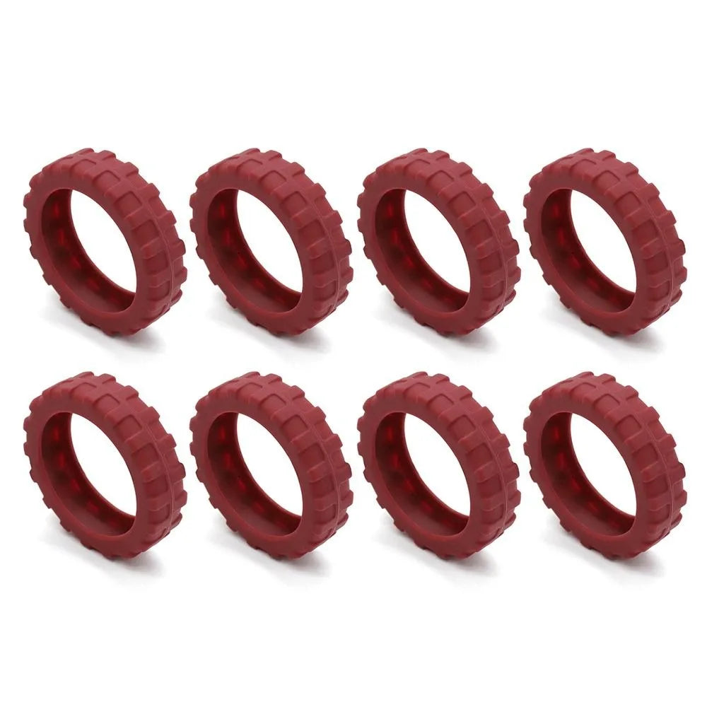 Universal Silicone Luggage Wheel Covers — Travel Suitcase Caster Protector, Noise & Wear Reduction