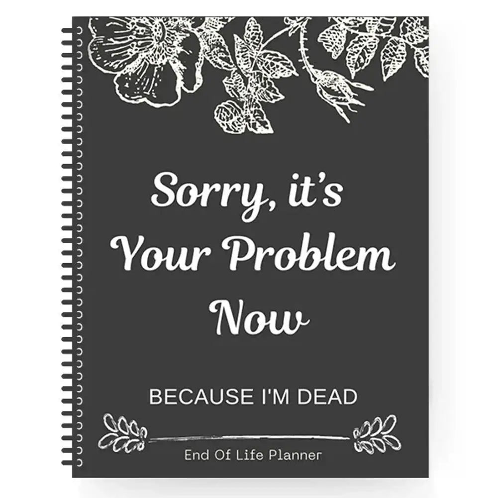 2025 Funny End-of-Life Planner – Humorous Organizer & Workbook for Stress Relief and Life Planning Guide