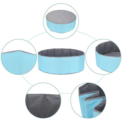 80x26cm Kids Ball Pit – Portable & Foldable Oxford Cloth Ball Pool for Toddlers & Babies, Indoor/Outdoor (Balls Not Included)