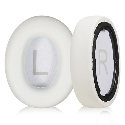 Replacement Protein Leather Ear Pads with Buckle – Soft Foam Cushion Earpads for QCY H3/H4/H3 Lite & TOZO HT2 Headphones High Quality Comfort Upgrade